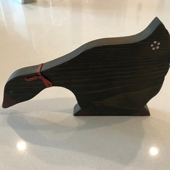 Vintage Shabby Chic Wooden Goose - Picture 1 of 5